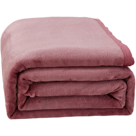 Couverture violette Taro, idéale pour canapés et lits, douce et confortable, 150 x 200 cm