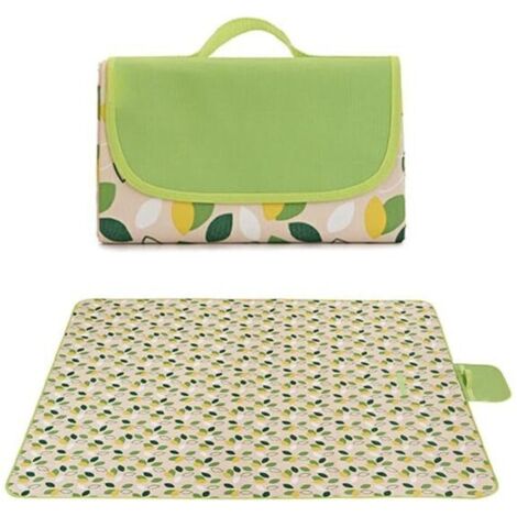 Couvertures de Pique-Nique à Motif Feuilles,Couvertures de Plage d'Extérieur,Nappes Légères et Pratiques pour Camping,Plage,Parc,Terrasse sur l'Herbe au Printemps et en Été  100x150mm