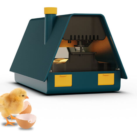 Couveuse d'Oeufs Automatique pour 10 Oeufs de Poule avec Contrôle de Température et Humidité et Lumière Intégrée 95‑125V US Plug