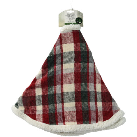 Couvre-base de sapin 100 cm vert/rouge