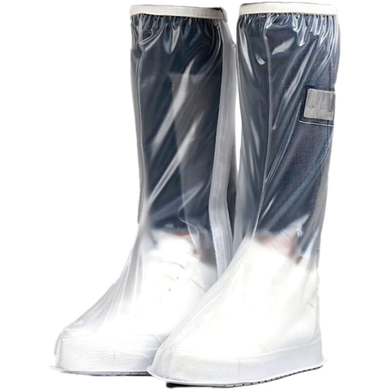 Couvre-Bottes imperméables et antidérapants, Portable, réutilisable pour Femmes, Hommes,Camping, pêche(XL)
