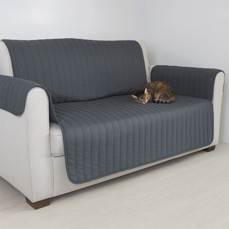 Couvre canapé ou fauteuil - 2 places - Gris