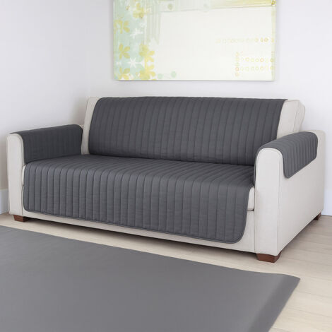 Couvre canapé ou fauteuil - 3 places - Gris