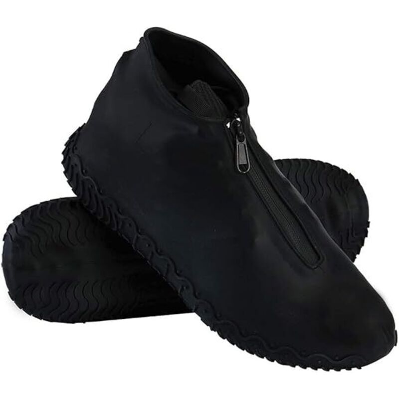 Couvre Chaussures Imperméables, Couvre Chaussures en Silicone Réutilisables avec Semelle Renforcée Antidérapante pour Les Jours Pluvieux et Neigeux