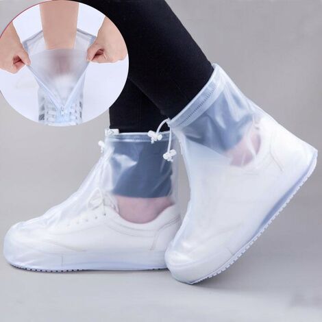 Housses de chaussures imperméables en silicone réutilisables, surchaussures  lavables antidérapantes pour l'extérieur (l(11.41