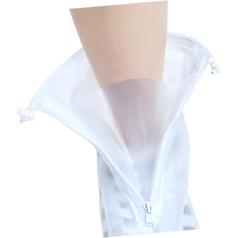 Largeight - Couvre Chaussures Imperméables xl pour Extérieur Protection Réutilisable Antidérapante pour Cyclisme Camping Jardin Transparent