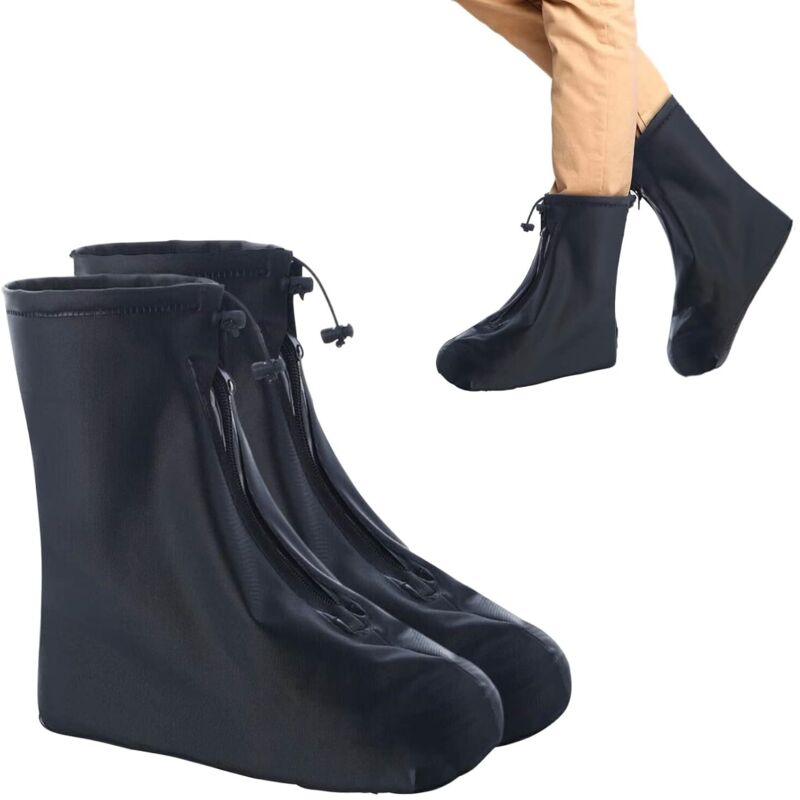 Couvre Chaussures Imperméables,Pluie Surchaussures Impermeables, Couvre-Chaussures Antidérapant Réutilisables(S)