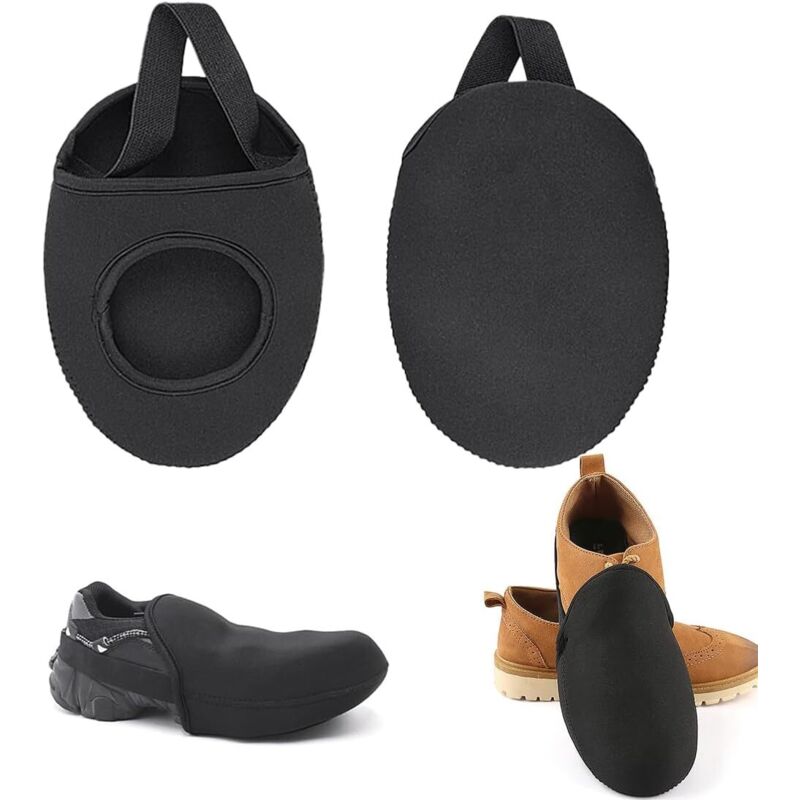 Couvre-chaussures Lot de 2 couvre-chaussures de vélo noirs, couvre-orteils de cyclisme pour hommes et femmes, couvre-chaussures de cyclisme
