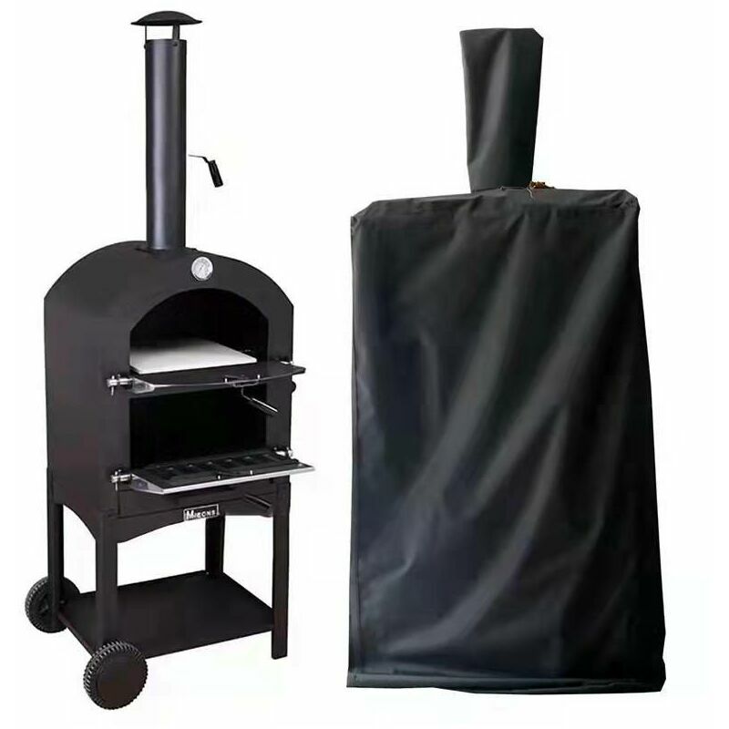 Couvre-Four à Pizza de Jardin Couverture en Plein air imperméable Pliable Pliable Housse de Grill 165x65x45cm, Meubles de Jardin,Starlight