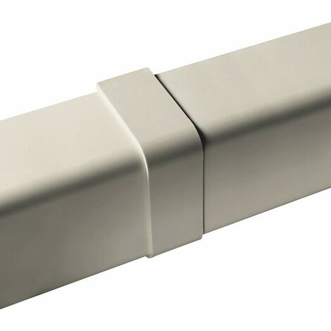 Embout de goulotte 60x80 blanc crême 9001