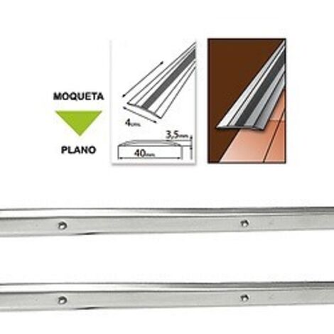 Couvre-joint à visser moquette inoxydable 100 cm