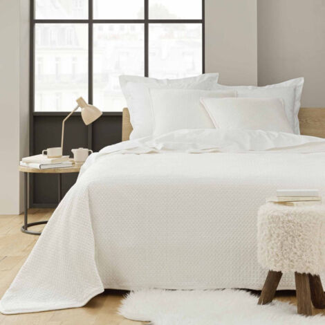 Couvre-Lit & 2 Housses de Coussin "Mylene" 220x240cm Naturel
