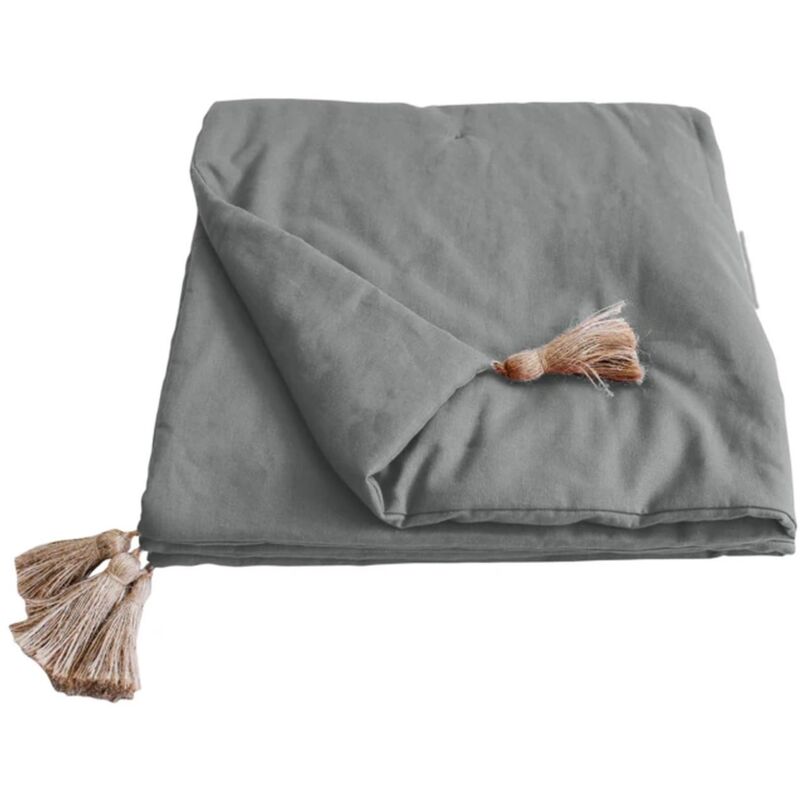 Edredon en coton avec pompons