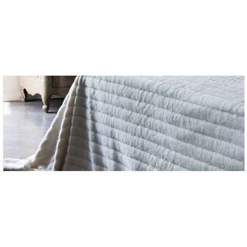 Vent Du Sud - Couvre lit 'Hermine' toutes dimensions Couleur: Neige - Taille de couvre lit & boutis: 230 x 260 cm pour lit 2 places 'King Size'