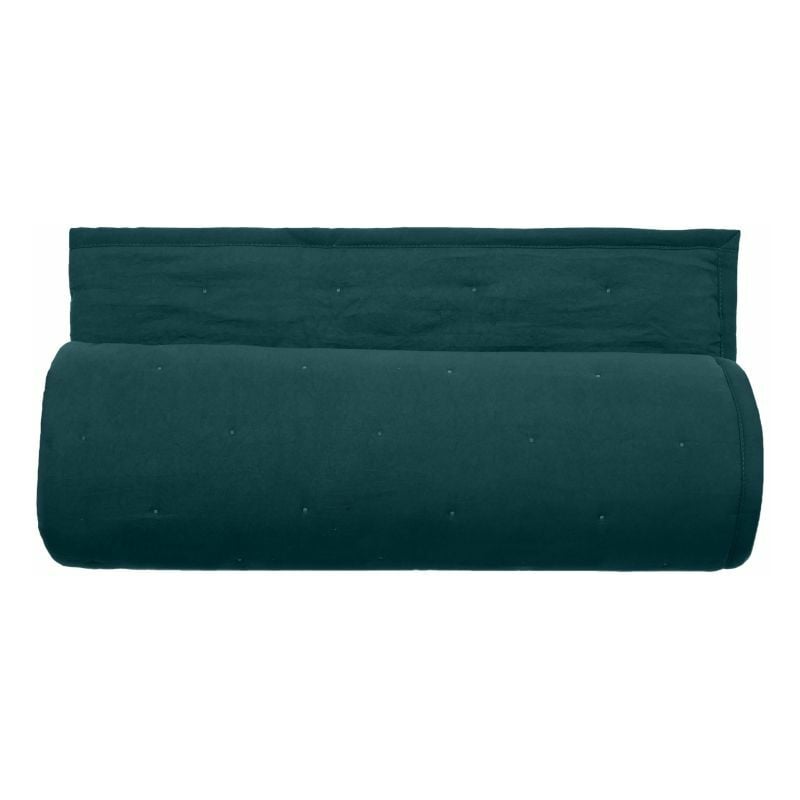 Couvre lit matelassé microfibre lavée 'Céleste' toutes dimensions Vent Du Sud Céleste Geai - 220 x 240 cm pour lit 2 places