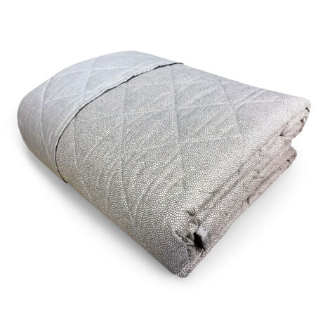COUVRE-LIT MATELASSÉ NEW BOY beige en PUR COTON 1 CARRÉ ET DEMI