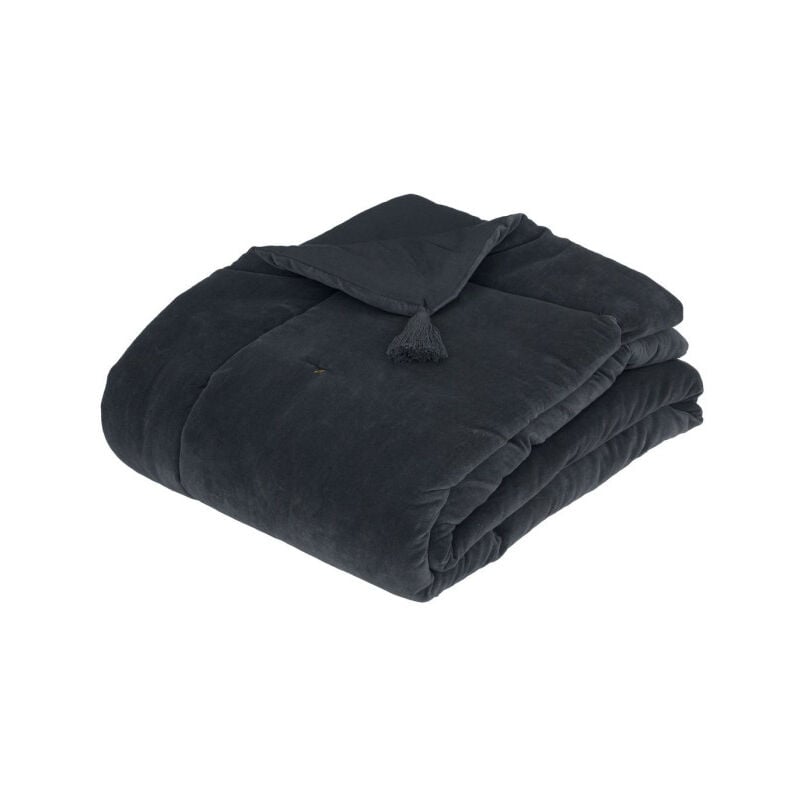 Couvre-Lit 'Midnight Garden' 70x180cm Gris Foncé