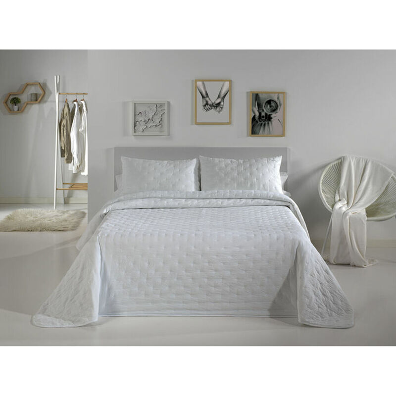 Pierre Cardin - Couvre-lit dots white bed de 105 (2 pièces)