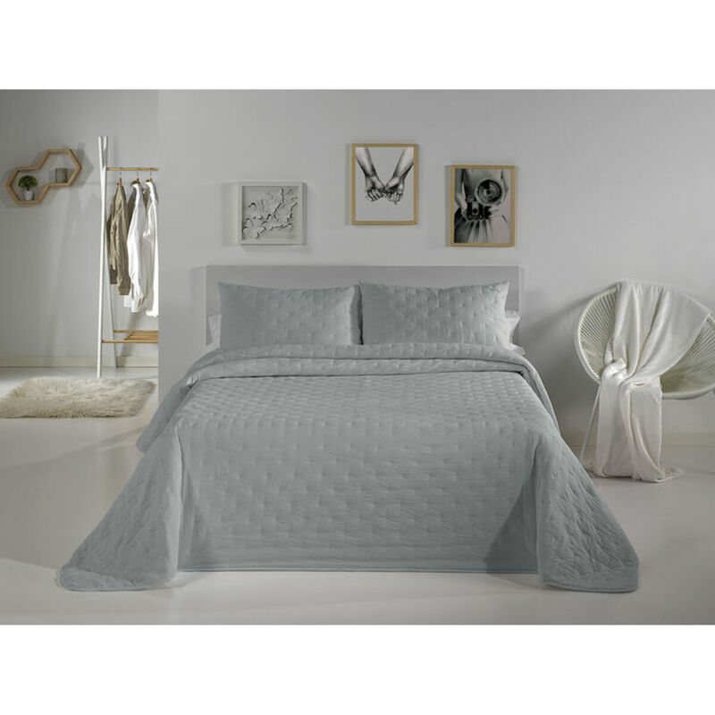 Pierre Cardin - couvre-lit dots pearl grey bed de 135 (3 pieces)