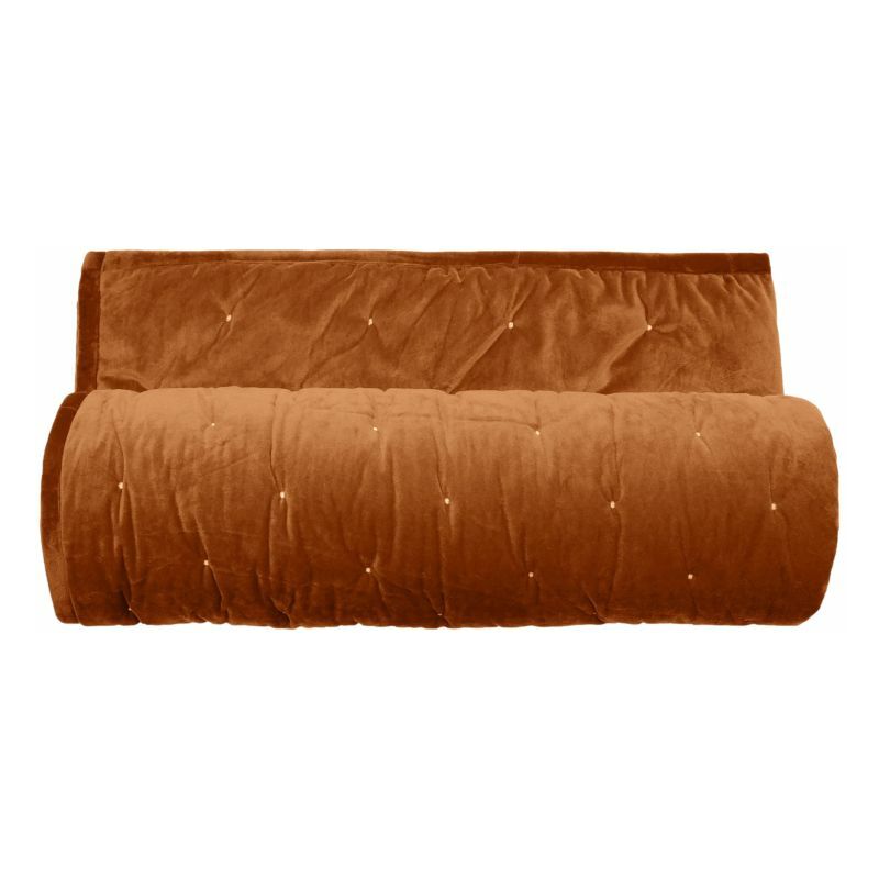 Vent Du Sud - Couvre lit velours matelassé surpiqué 'Gipsy' toutes dimensions Gipsy Camel - 180 x 240 cm pour lit 1 place Vent Du Sud - Couvre lit velours matelassé surpiqué 'Gipsy' toutes dimensions Gipsy Camel - 180 x 240 cm pour lit 1 place