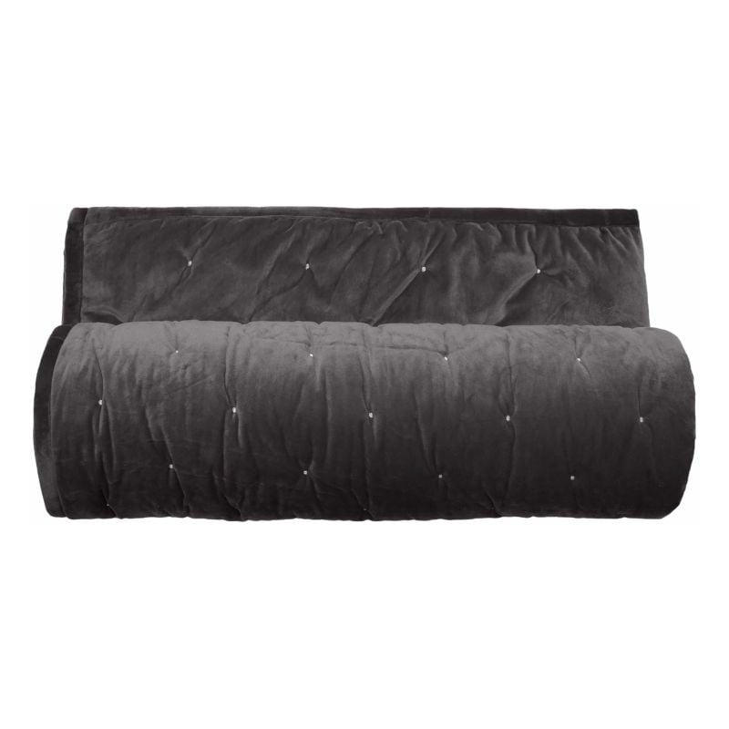 Couvre lit velours matelassé surpiqué 'Gipsy' toutes dimensions Vent Du Sud Gipsy Bison - 180 x 240 cm pour lit 1 place