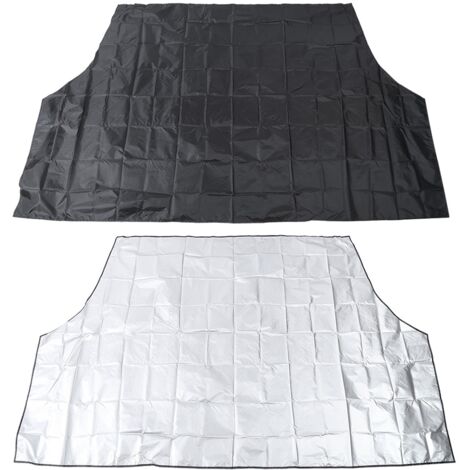 Couvre-pare-brise magnétique pour voiture, 210 x 120 cm, noir, protection contre la neige, la glace et le gel