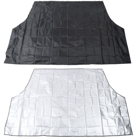 Couvre-pare-brise magnétique pour voiture, 210 x 120 cm, noir, protection contre la neige, la glace et le gel