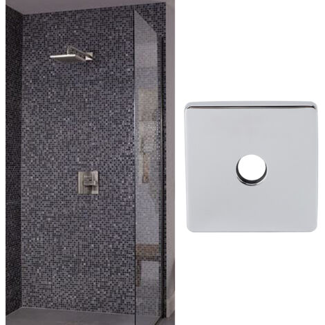 Couvre-pied de Robinet de Douche Carré en 304 Stainless Steel Plaquette pour Fixé Shower Head Arm Tub Faucet 4 Inch Plating