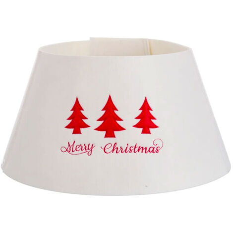 Couvre-pied de sapin de Noël en feutre blanc 57x57x28cm