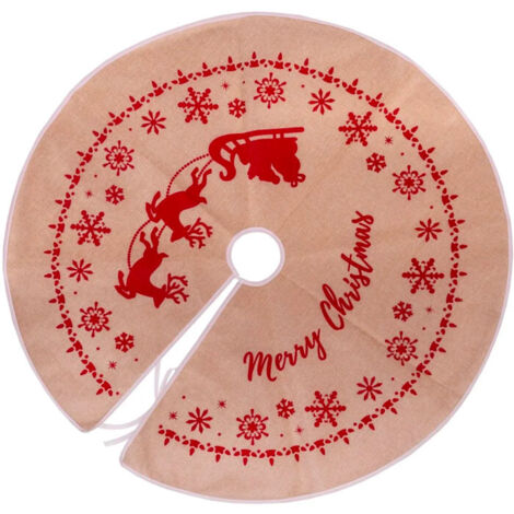 Couvre-pied de sapin de Noël en jute