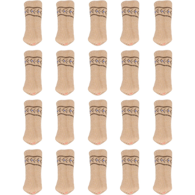 Eosnow Couvre-pieds de chaise en Silicone acrylique, 20 pièces, Double couche élastique, protection de sol pour pieds de meubles