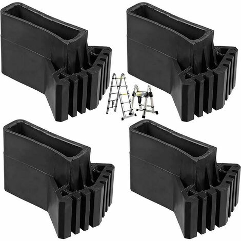 Couvre-pieds D'échelle Pieds Pieds D'échelle D'extension Échelle Patins En Caoutchouc Antidérapants Pieds De Remplacement D'échelle Universel Antidérapants En Caoutchouc （4pcs）