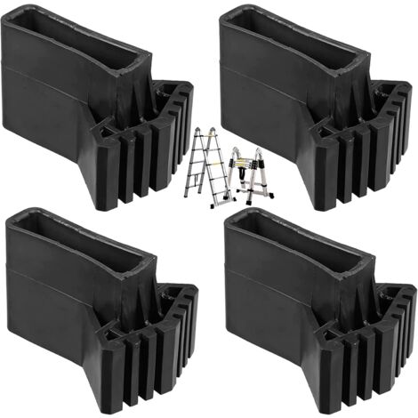 Couvre-pieds D'échelle Pieds Pieds D'échelle D'extension Échelle Patins En Caoutchouc Antidérapants Pieds De Remplacement D'échelle Universel Antidérapants En Caoutchouc （4pcs）