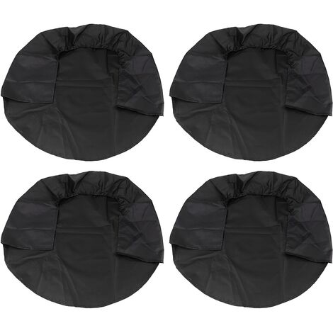 Couvre-pneus de roue de 32 pouces, 4 pièces, housses de protection pour camping-car, camion, voiture, camping-car, remorque, noir