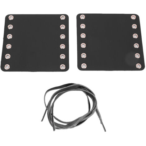Couvre-poignées en cuir pour moto, accessoires de modification (noir)