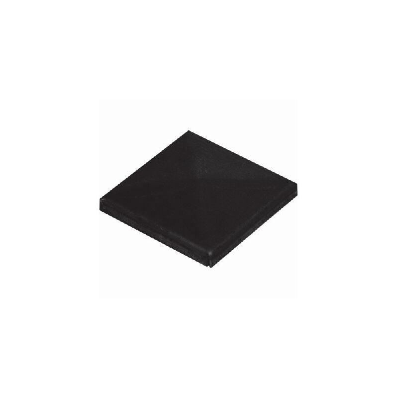 Deco Fer Forge - qualite francaise] - Couvre poteau carré en diamant - Longueur 124mm Largeur 124mm Hauteur 29mm - Inox