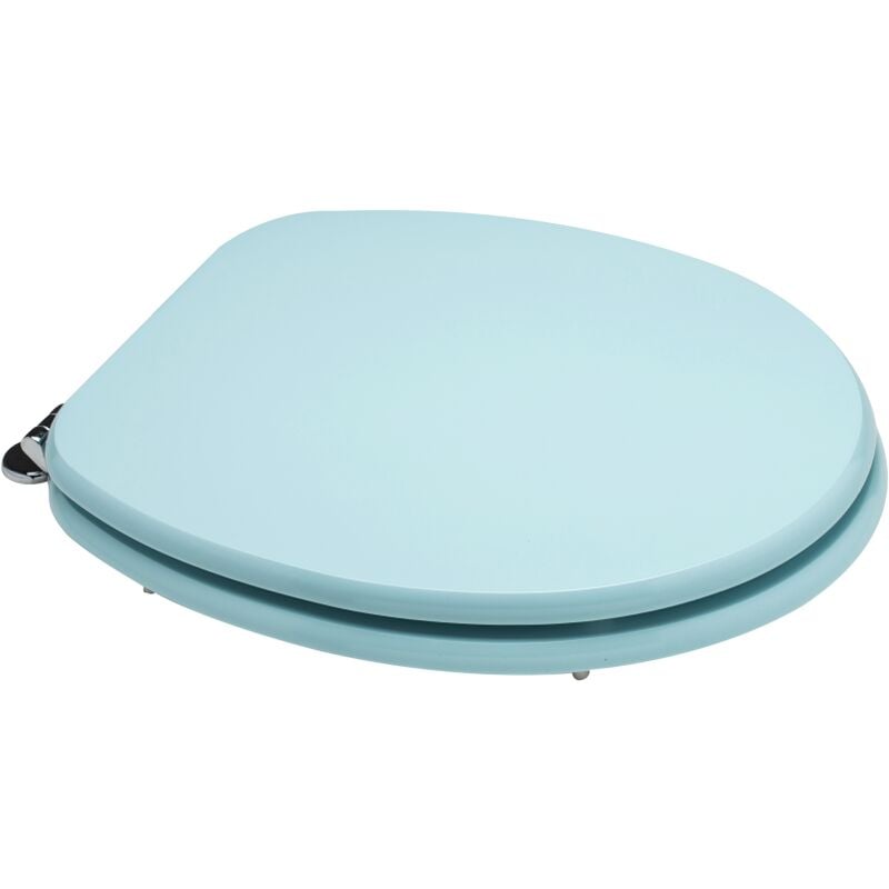 Kiamami Valentina - Couvre-Siège De Toilettes à Compatibilité Universelle Bleu Clair Certifié Fsc Mdf