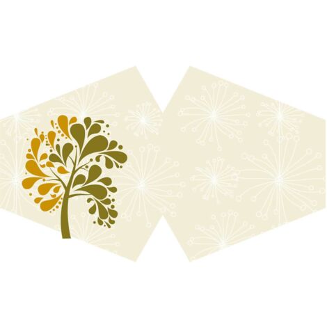 Couvre-visage mode réutilisable - Arbre doré (Adulte)- Vendu par 1