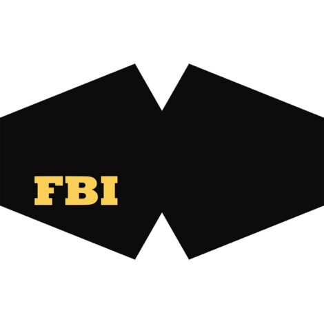 Couvre-visage mode réutilisable - FBI (Adulte)- Vendu par 1