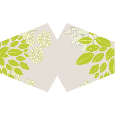 Couvre-visage mode réutilisable - Feuilles vertes (Adulte)- Vendu par 1