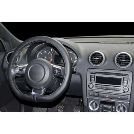 Couvre volant comfort grip L 39-40 cm - noir