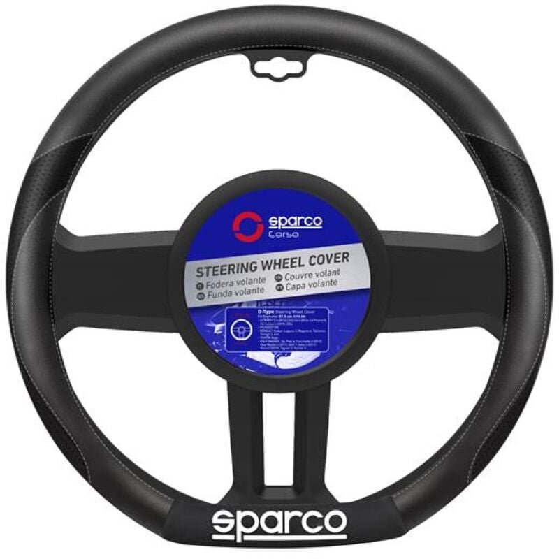 Sparco - Couvre-Volant Avec Meplat compatible avec Golf 7 C1 C3 C4 Ds4