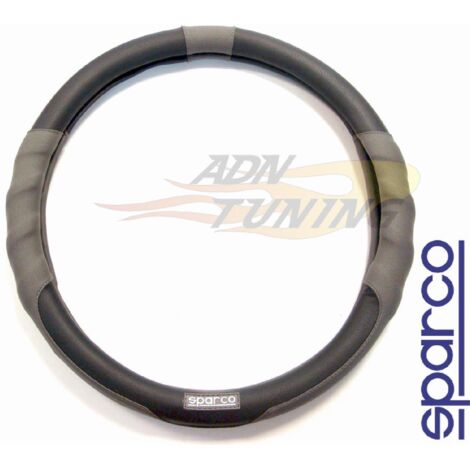 COUVRE VOLANT SPARCO CLASSIC STYLE NOIR/GRIS