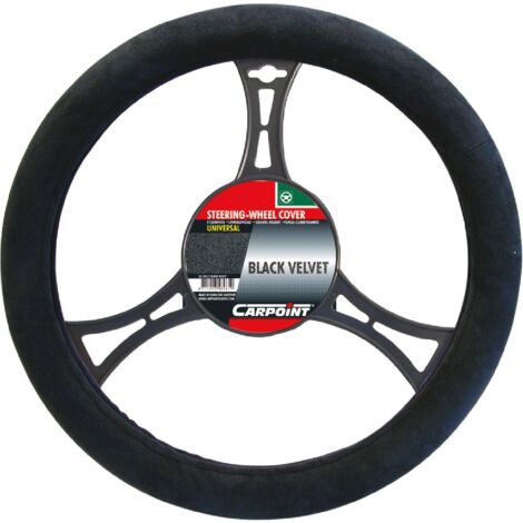 Couvre volant suedine noir