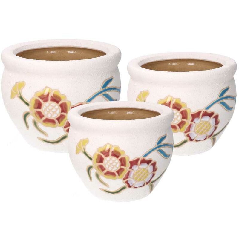 Couvrelit en céramique 1-3 tournesol clair ø30x21cm