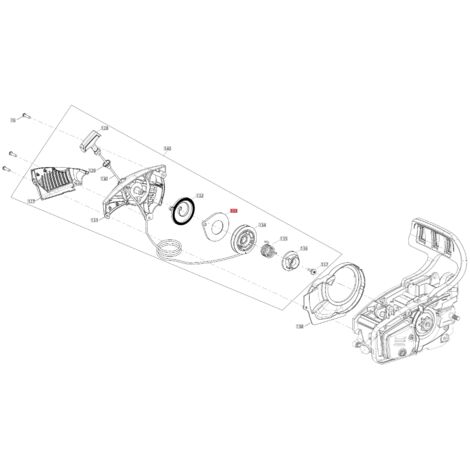 Couvrir le ressort de démarrage ORIGINAL BLUEBIRD tronçonneuse CSP280T - CSP280TC CSP410-153