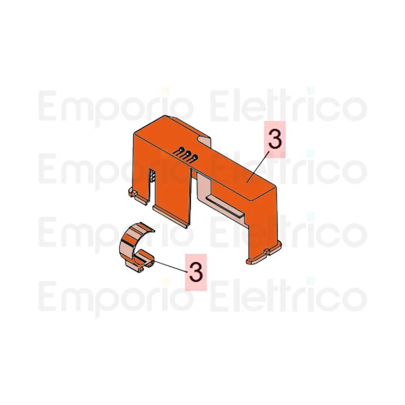 Pièce détachée couverture 780d et support condensateur 63003341 - Faac