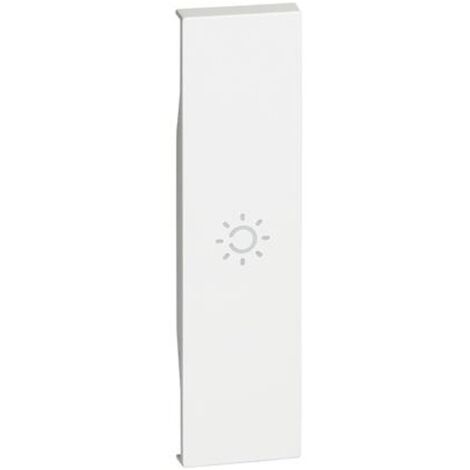 Cover Bticino Living Now con simbolo luce 1M bianco KW01A