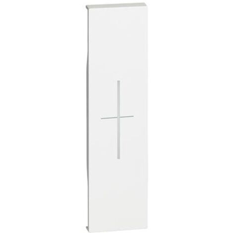 Cover Bticino Living Now con simbolo STOP 1M bianco KW06MH