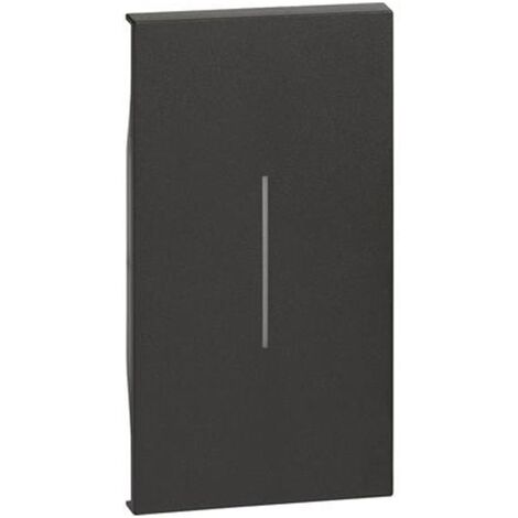 Cover Bticino Living Now per comando illuminabile 2M nera KG01M2